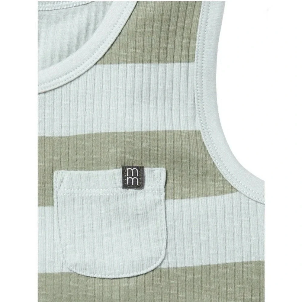 Modern Moments by Gerber Toddler Boy Organic Tank Top 18 Months New with Tags